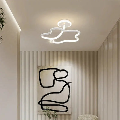 Modern white led ceiling light chandelier with crystal features a sleek cloud-like design for living room decorbites led ceiling