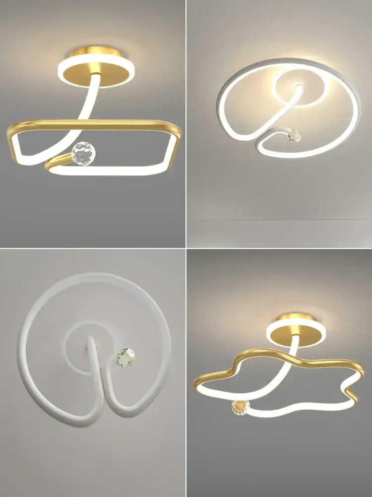 A collection of colorful usb-powered led lights showcasing decorbites led ceiling light chandelier with crystals