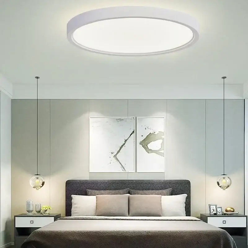 Modern white led ceiling light with sleek minimalist design ideal for living room decorbites led ceiling light
