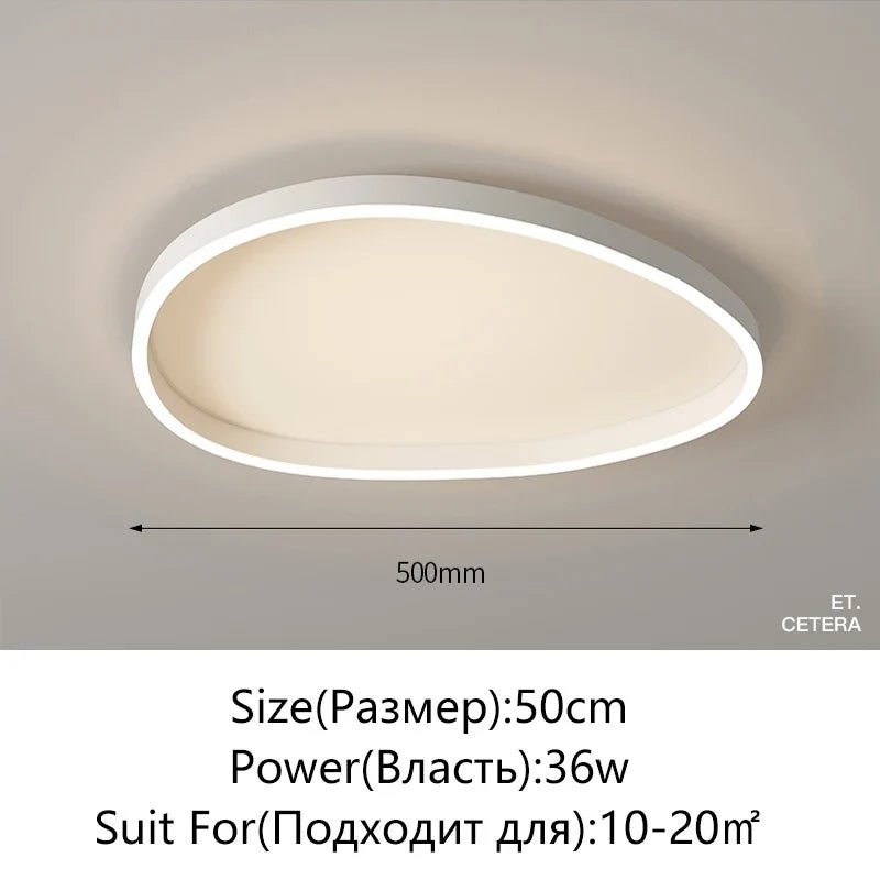 Modern White LED Ring Pendant Chandelier - Decorbites