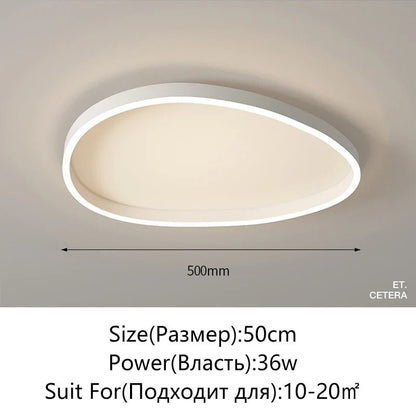 Modern White LED Ring Pendant Chandelier - Decorbites