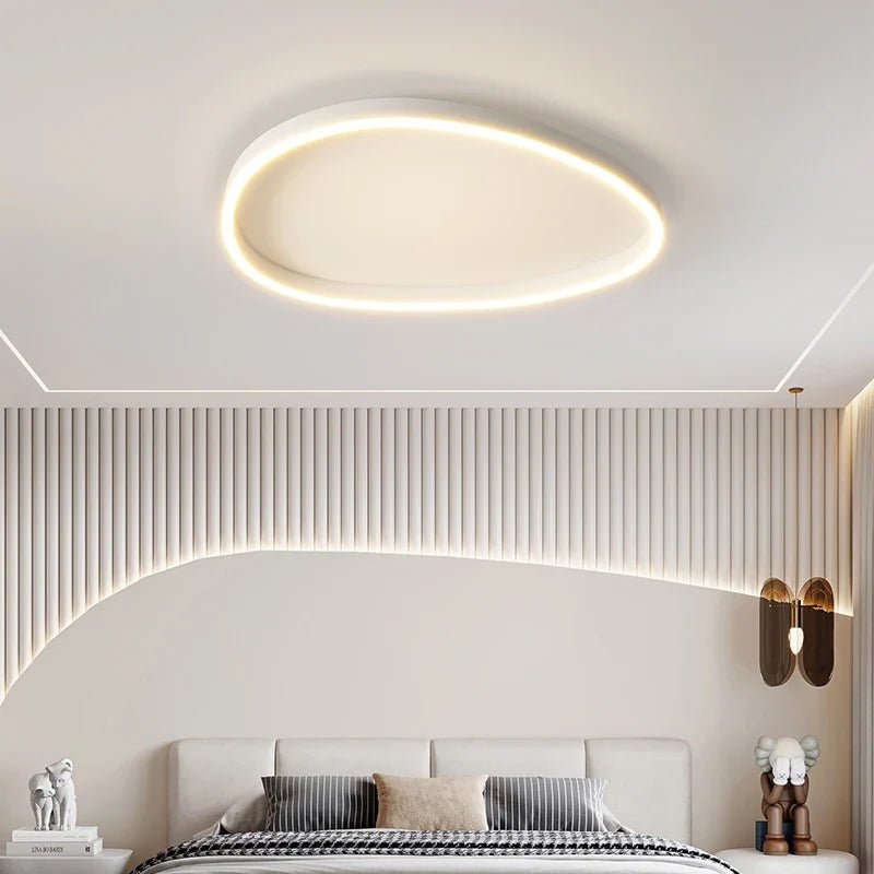 Modern White LED Ring Pendant Chandelier - Decorbites