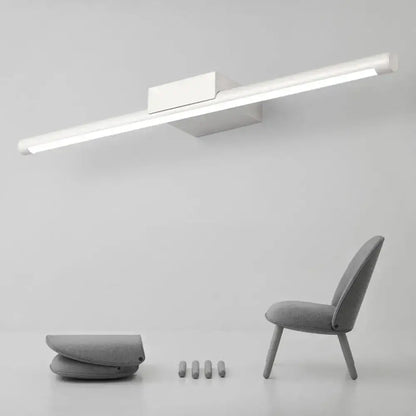Modern white led vanity lamp with acrylic shade and warm white light for bathroom wall mounted lighting