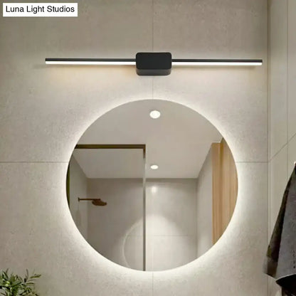 Modern white led wall mounted circular bathroom vanity mirror with sleek design and integrated edge lighting