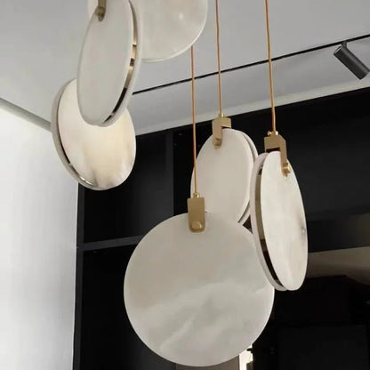 Modern White Marble Pendant Light - Decorbites