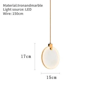 Modern White Marble Pendant Light - Decorbites