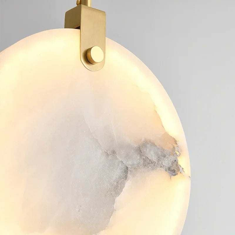 Modern White Marble Pendant Light