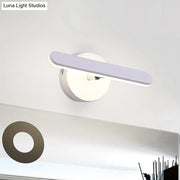 Modern white minimalist led wall light with smooth rounded edges providing natural warm light and maximum bulb wattage