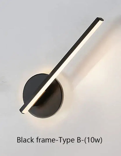 Black frame type b led wall sconce with modern design and warm light for decorbites led wall bedroom lamp decor