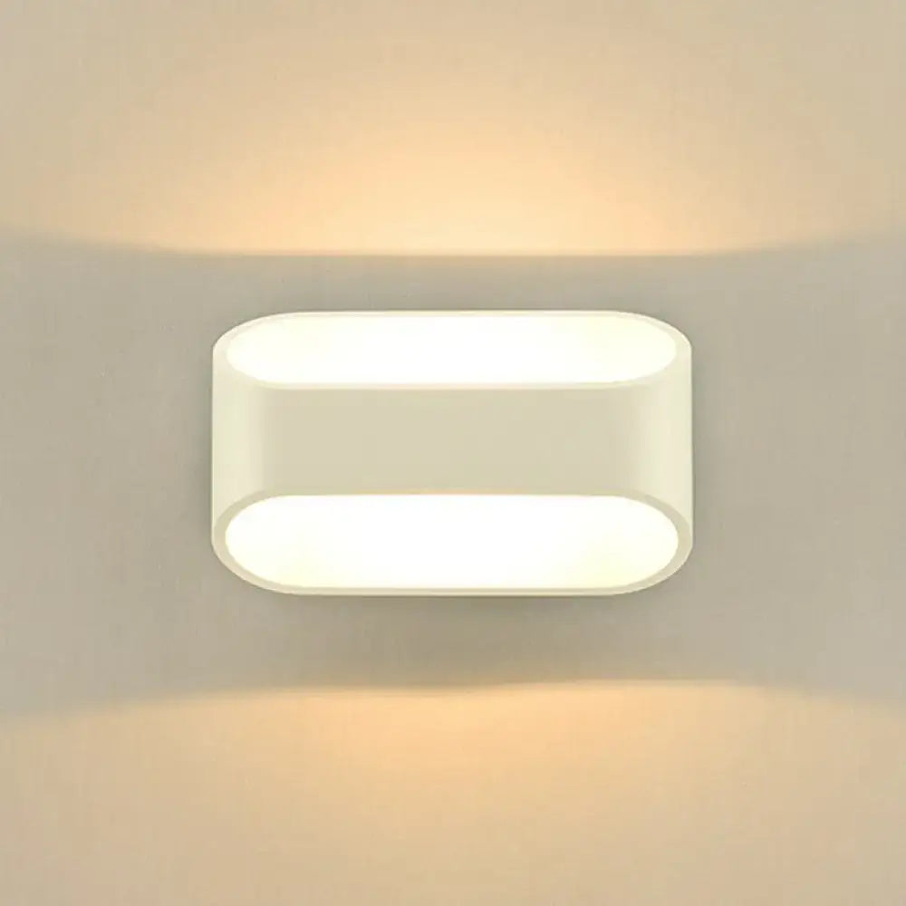 Modern white nordic led wall lamp with acrylic shade 110v-120v featuring a sleek minimalist design and soft diffused light type