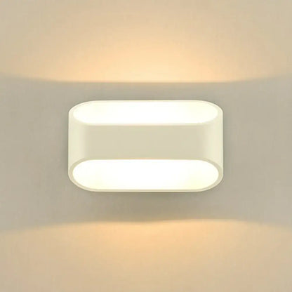 Modern white nordic led wall lamp with acrylic shade 110v-120v featuring a sleek minimalist design and soft diffused light type