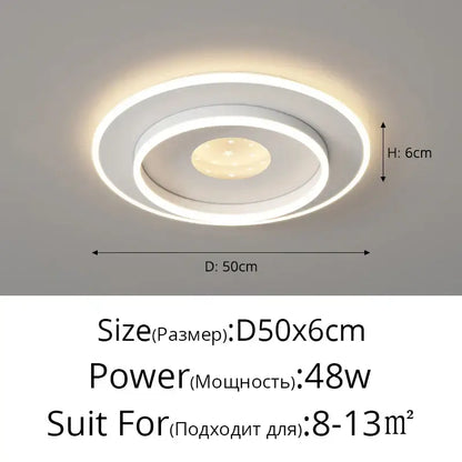 Modern white led chandelier with two concentric rings and central led bulb for living lights led decorbites living lights