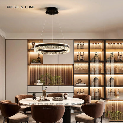Modern White Ring LED Pendant Light - Decorbites