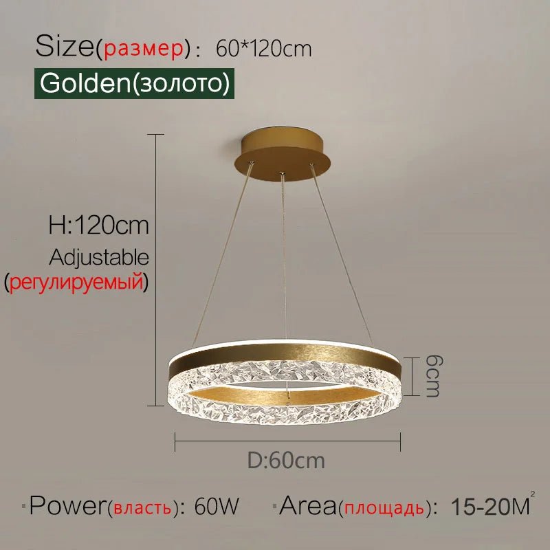 Modern White Ring LED Pendant Light - Decorbites