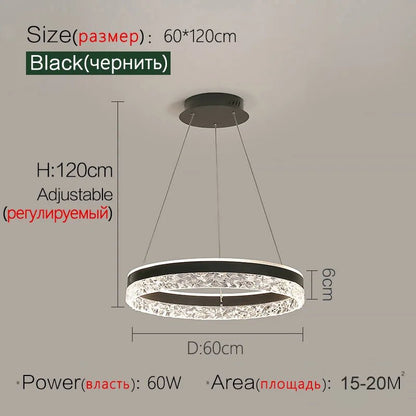 Modern White Ring LED Pendant Light - Decorbites