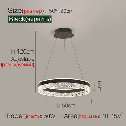 Modern White Ring LED Pendant Light - Decorbites