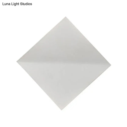 Modern white square paper wall sconce with direct wired electric design for stylish living space lighting