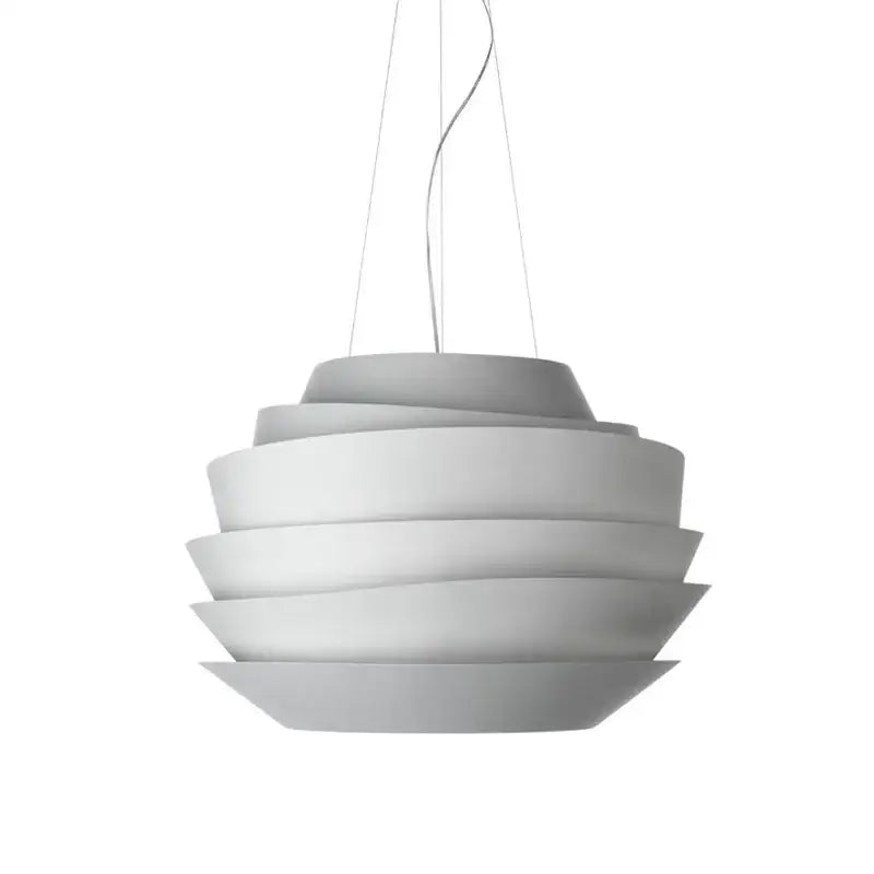 Modern white tiered industrial iron art pendant lights with concentric circular shades for kitchen decorbites decor