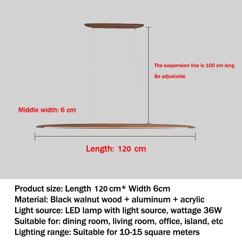 Modern White Wood Linear Pendant Light - Decorbites