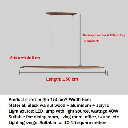 Modern White Wood Linear Pendant Light - Decorbites