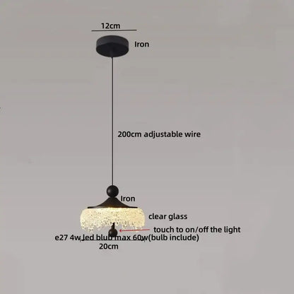 Black iron chandelier with clear glass shade and crystal accents in modern wood and decorbites iceberg acrylic pendant lights