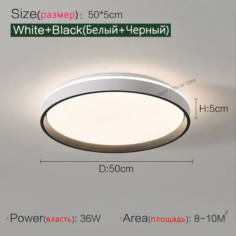 Modern wood led ceiling lamp with sleek white and black frame featuring minimalist design for decorbites led ceiling use