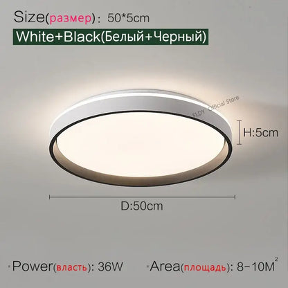 Modern wood led ceiling lamp with sleek white and black frame featuring minimalist design for decorbites led ceiling use