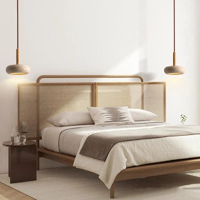 Modern Yellow Travertine Stone Pendant Light - Decorbites