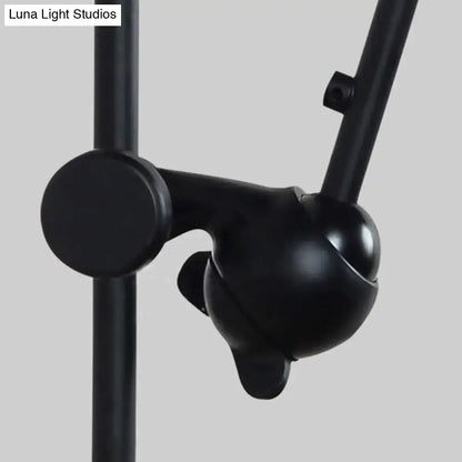 Black matte-finished adjustable arm clamp for modernist style black white wall light for dining room lighting equipment