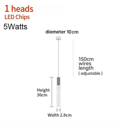 New Staircase Chandelier LED Modern Duplex Loft Spiral Long Chandelier Creative Villa Living Room Bedroom Hanging Crystal Light - Decorbites