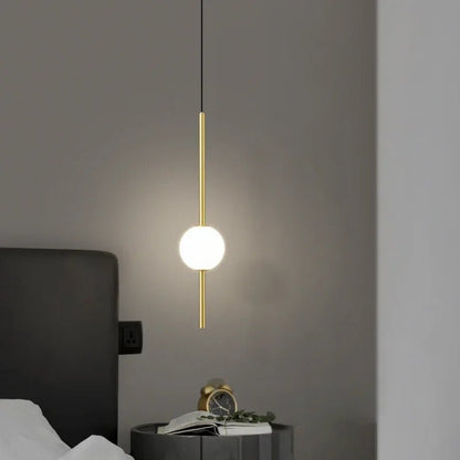 Nordic Acrylic Globe Pendant Light in Black or Gold - Decorbites