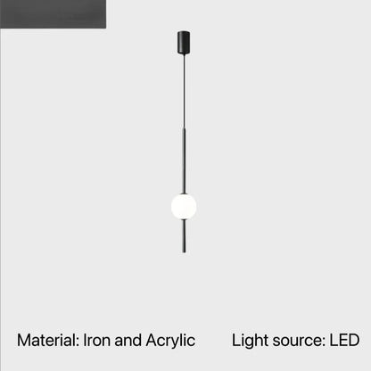 Nordic Acrylic Globe Pendant Light in Black or Gold - Decorbites