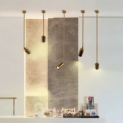 Nordic Adjustable Black or Brass Pendant Light - Decorbites
