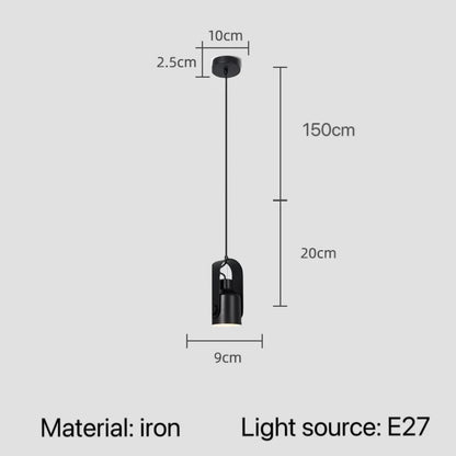 Nordic Adjustable Wood & Iron Pendant Light - Decorbites