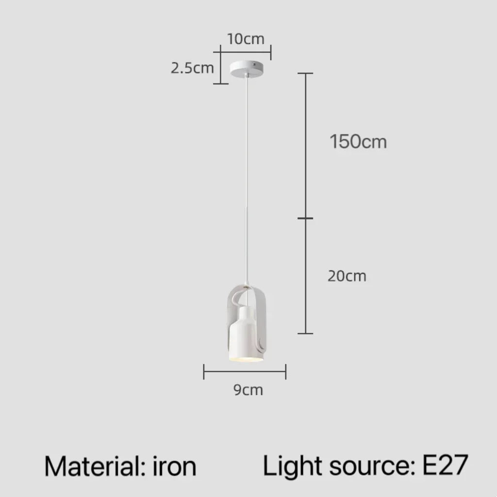 Nordic Adjustable Wood & Iron Pendant Light - Decorbites