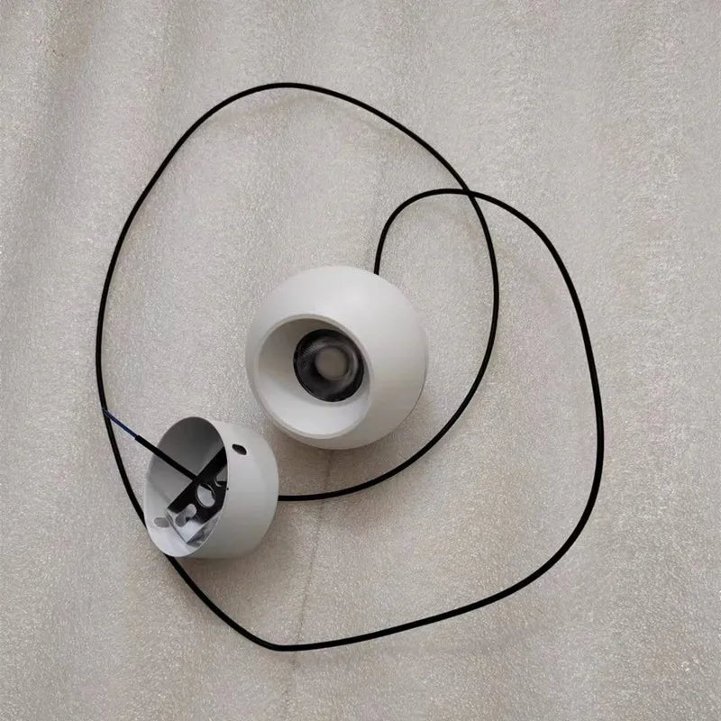 Nordic Ball Pendant Light in Black or White Aluminum - Decorbites