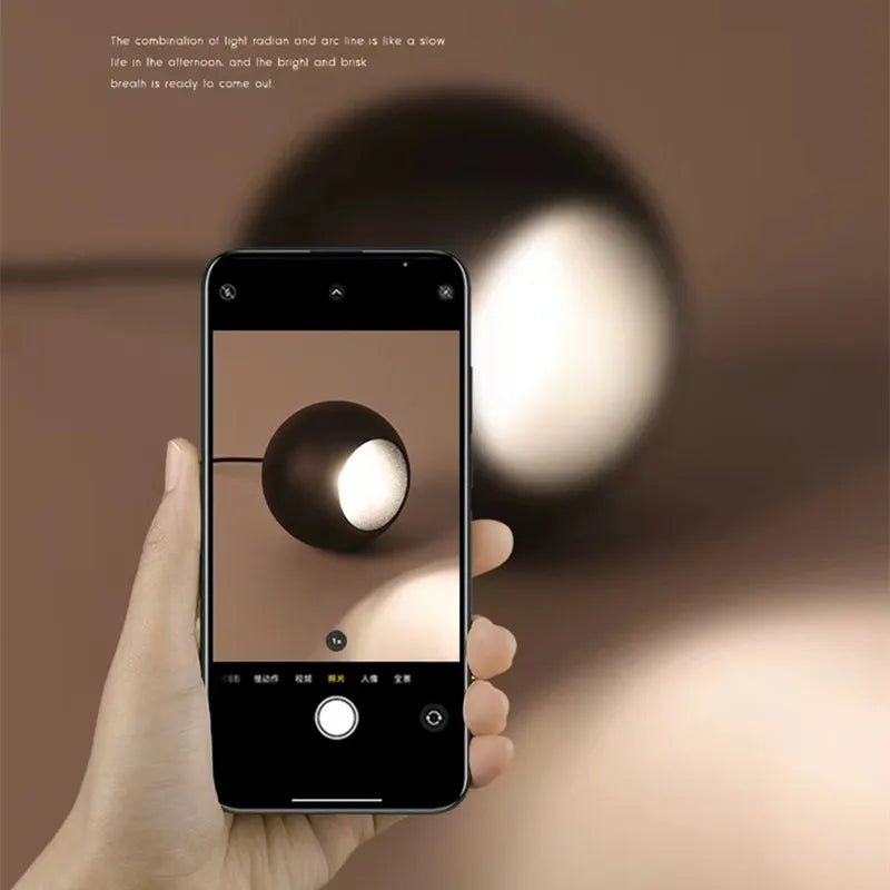 Nordic Ball Pendant Light in Black or White Aluminum - Decorbites