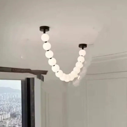Nordic Beaded Alloy Pendant Light - Decorbites