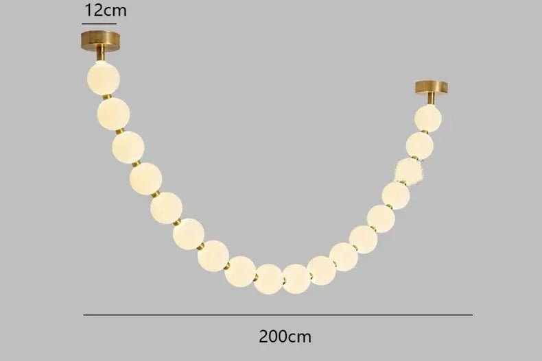 Nordic Beaded Alloy Pendant Light - Decorbites