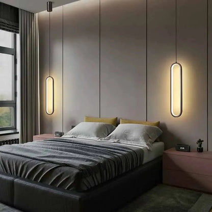 Nordic Black LED Pendant Light in Minimalist Aluminum - Decorbites
