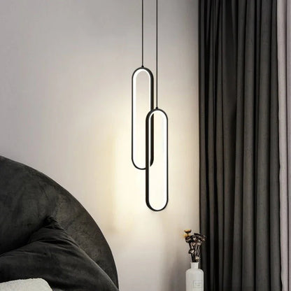 Nordic Black LED Pendant Light in Minimalist Aluminum - Decorbites