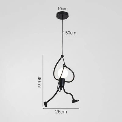 Nordic Black Metal Pendant Light Fixture - Decorbites
