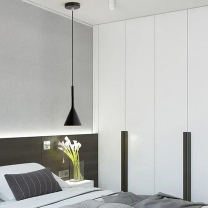Nordic Black Metal Pendant Light With E27 Socket - Decorbites