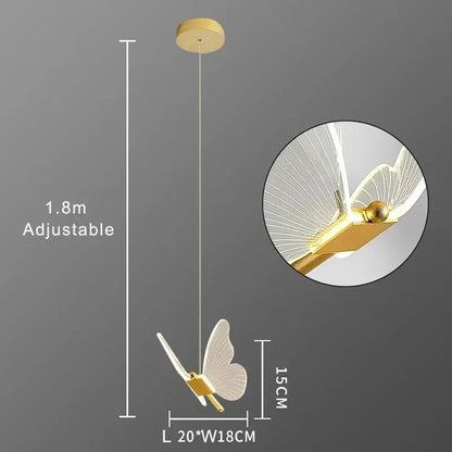 Nordic Butterfly Metal Pendant Light - Decorbites