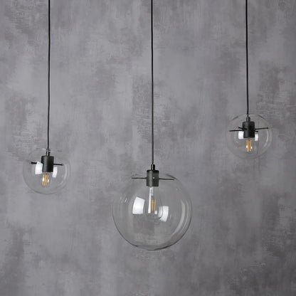 Nordic Clear Glass Globe Pendant Light - Decorbites