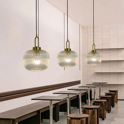 Nordic Clear Glass Pendant Light With Minimalist Shade - Decorbites
