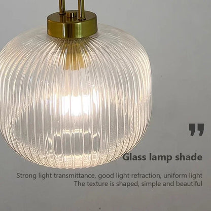 Nordic Clear Glass Pendant Light With Minimalist Shade - Decorbites