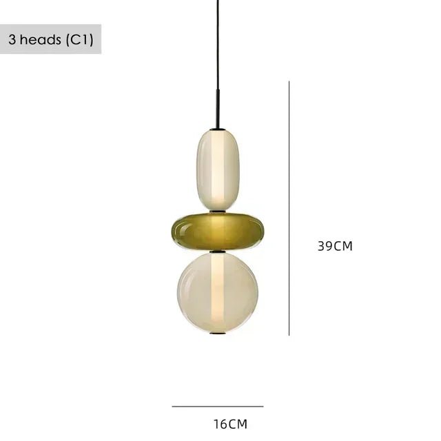 Nordic Colored Glass Pendant Light - Decorbites