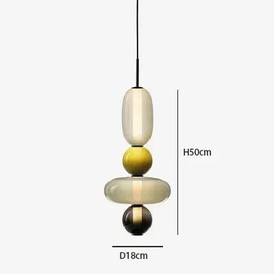 Nordic Colored Glass Pendant Light - Decorbites