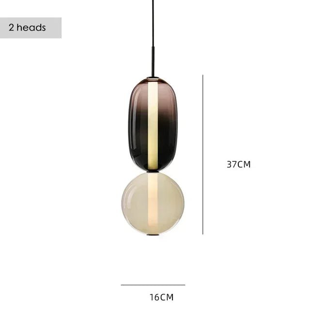 Nordic Colored Glass Pendant Light - Decorbites